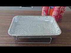 Perlengkapan barbekyu piknik luar ruangan sekali pakai lemari barbekyu aluminium Wire Mesh Aluminium holder