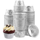 200ml 260ml Disposable Foil Baking Egg Tart Cake Cups Aluminum Foil Tart Pan