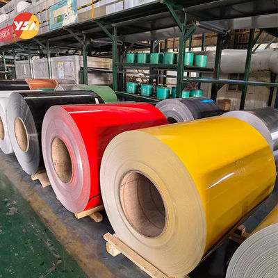 0.1-6.0mm Tebal Pre Painted Aluminium Sheet PE PVDF Untuk Konstruksi Painted Aluminium Coil