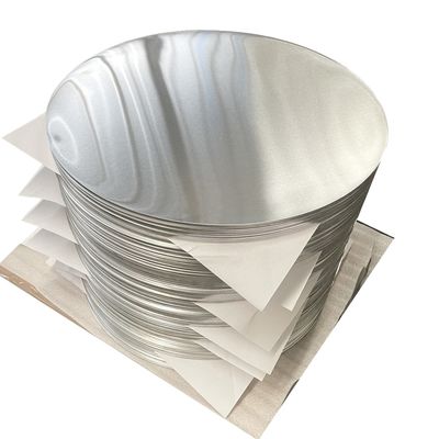 Piringan Aluminium 1000mm 1050 1060 1100 Ukuran Kustom Kerataan Tinggi Tepi Bebas Gerigi Food Grade Industri