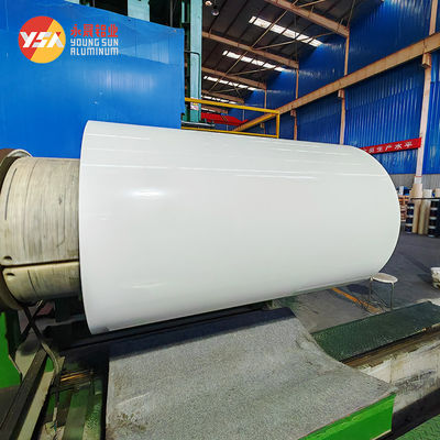 Cat RAL 1060 3003 3004 5052 PVDF PE Prepainted Warna dilapisi lembaran Koil Aluminium