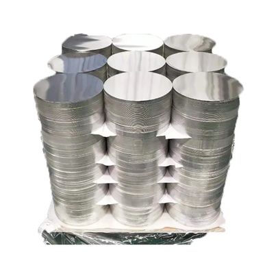 Paket Kayu 1050 Aluminium Disc 80-1000mm Industrial Custom Size High Flatness Burr Free Edge Food Grade