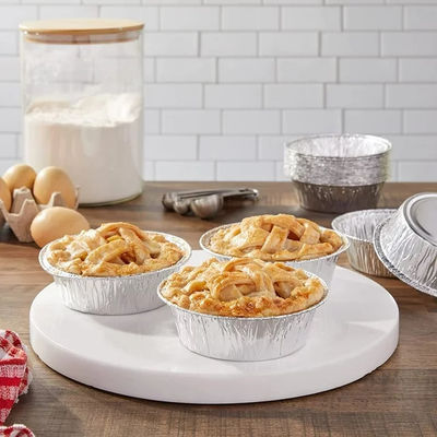 Pisang Tart sekali pakai Mini Tart Cup Apple Round Mold Tray Tin