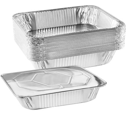 314x204mm Aluminium Roaster Pan Disposable Rectangular Foil Trays
