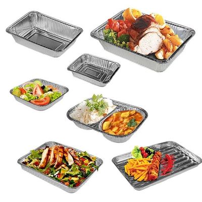 Rumah tangga sekali pakai Batubara Aluminium Foil Box BBQ Grill