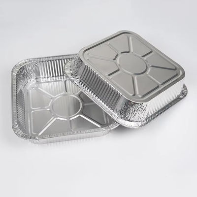 Suplai besar untuk dibawa pergi Pengemasan makanan Kontainer Aluminium Foil Pan Penyimpanan makanan