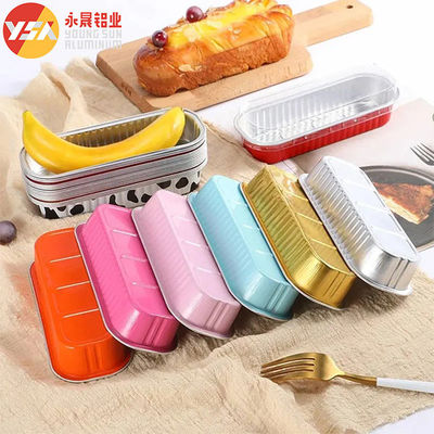 Oven Baking Cake Non-stick Disposable Rectangle Aluminium Bakeware Container Roti