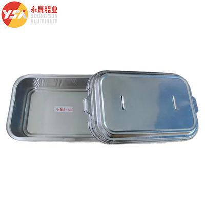 280ml 300ml Airline Aluminium Foil Catering Container Oblong Oven-Safe