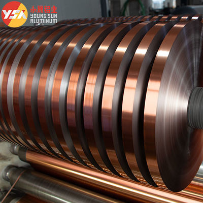 Warna Tembaga Sisi Ganda AL+PET Mylar Laminating Aluminium Foil
