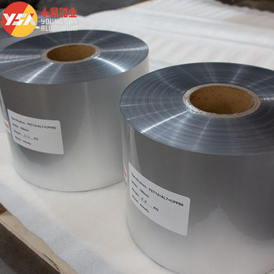 CPP/AL/PET Aluminium Foil Laminated Packaging Film Tiga Lapisan