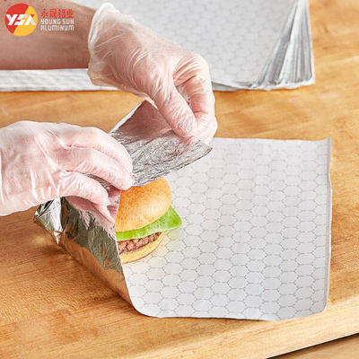 Burger Foil Hexagon Honeycomb Paper Laminated Aluminium Foil Burger Wrapping