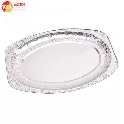 990/1400/2270ml Kalkun Panci Panggang Ikan Oval Aluminium Foil Disposable Tray Shallow Pan Panggang Ikan Container