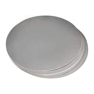 1050 1100 3003 3105 Pelat Lembaran Paduan Cakram Lingkaran Aluminium Ukuran Kustom Kerataan Tinggi Tepi Bebas Gerigi Food Grade