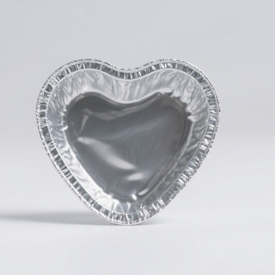 8011 wadah aluminium foil berbentuk hati bahan food grade aman dan tahan suhu tinggi 0.055mm