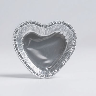 8011 wadah aluminium foil berbentuk hati bahan food grade aman dan tahan suhu tinggi 0.055mm