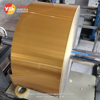 Rol Aluminium Foil Emas Food Grade Kemasan Cokelat Segar Tahan Lembap
