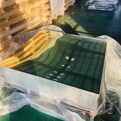 Cermin aluminium murni industri 1070, aluminium reflektifitas tinggi, panjang dan lebar dapat disesuaikan
