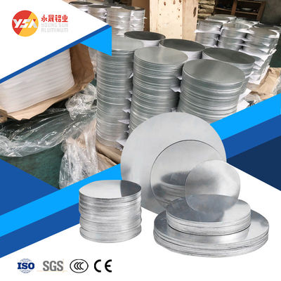 Cakram Aluminium Paduan 3003 1060 Tahan Korosi Wajan Penggorengan Panci Masak Ukuran Kustom Kerataan Tinggi Bebas Gerigi Food Grade