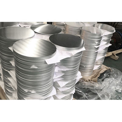 Cakram Paduan Aluminium Halus 1050 1060 1100 Lingkaran Temper O Presisi Ukuran Kustom Kerataan Tinggi Bebas Gerigi Food Grade
