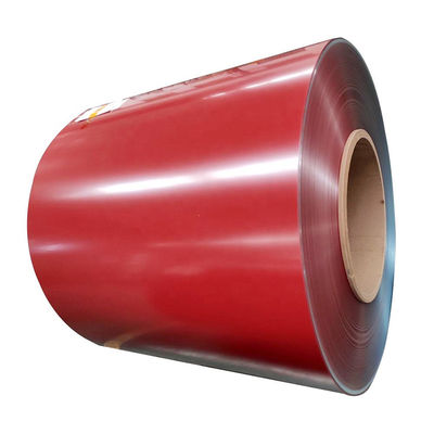 Kumparan Talang Aluminium Berlapis Warna Paduan 1060 3003 3004 Lapisan PE PVDF Lebar Kustom 0,5mm 0,6mm 505mm 610mm