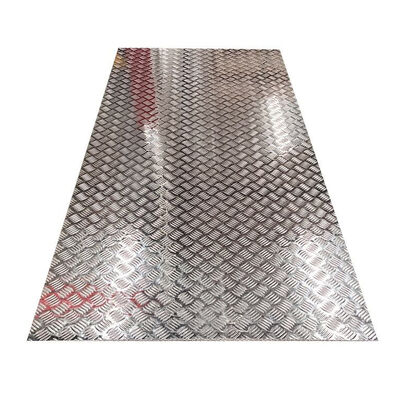 5 Bar Aluminium Checker Plate Pola Plat Aluminium Plat Kotak-kotak Aluminium AA1100 untuk Lantai Lift
