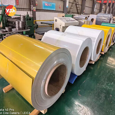 Color Coated Aluminium Coil Custom Thickness 0.2-6.0mm RAL Color PVDF PE Coating Aluminium Strip Roll
