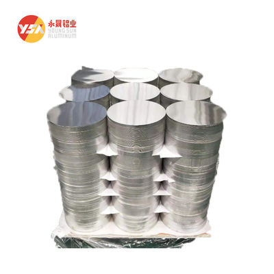 Pelat Lingkaran Aluminium Mill Finish 0,36 mm 6 mm Diameter 1000 mm Ukuran Kustom Kerataan Tinggi Tepi Bebas Geram Food Grade