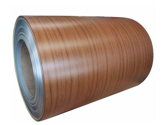 6.5mm Tebal Kayu Grain Painted Aluminium Coil dengan T351 Temper