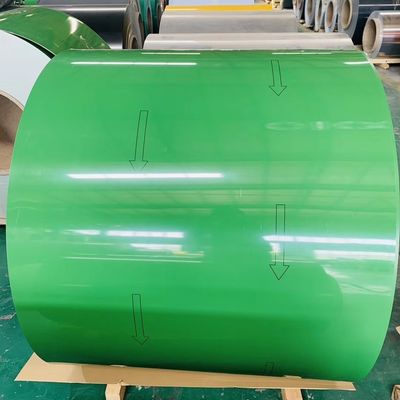 1000mm 1600mm 0.35mm Dilapisi Aluminium Coil Dicat Untuk Dinding Lift