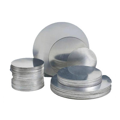 Lingkaran Aluminium 50mm 2-6mm 1050 1060 3003 5052 Diameter Kustom Kerataan Tinggi Tepi Bebas Gerigi Food Grade