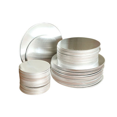 Dia 80mm 1100 3003 Pelat Bulat Piringan Cakram Aluminium Peralatan Masak Diameter Kustom Kerataan Tinggi Tepi Bebas Gerigi Food Grade