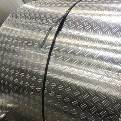 Pelat Cek Aluminium 1050 1100 3003 5052 Lembaran Timbul Aluminium untuk Penggunaan Kulkas
