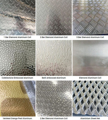 Plesteran Aluminium Plat Timbul Lembaran Kulit Jeruk Untuk Kulkas Freezer Dada