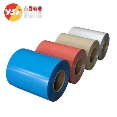 PE PVDF Coating Color Coated Aluminium Coil Untuk Dekorasi Interior Cerah & Penuh Warna