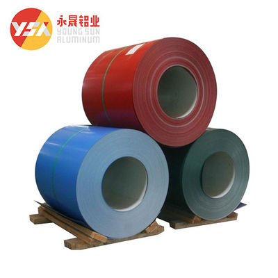 Lukisan PE PVDF 6.0mm Lembar Aluminium Warna Anti Alkali Warna Dilapisi Aluminium Coil