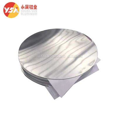 Pelat Lingkaran Aluminium 3 Inci 1060 A3003 Piringan Bulat Panci Ukuran Kustom Kerataan Tinggi Tepi Bebas Gerigi Food Grade