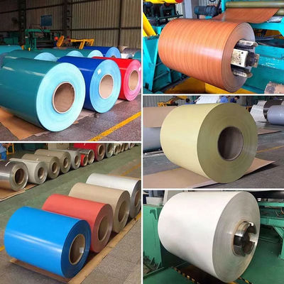 Paduan Warna Dilapisi PE PVDF Aluminium Coil 3003 3005 Gulungan Logam